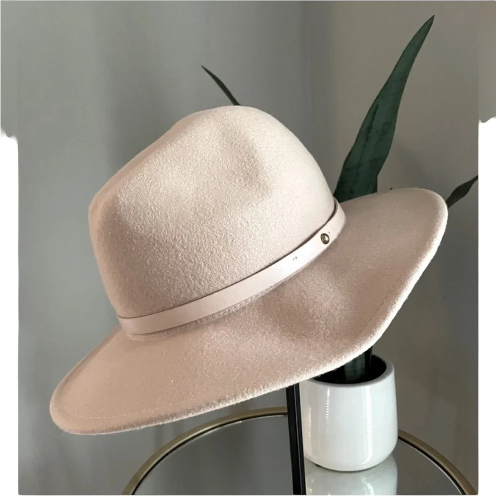 Free People Wythe Wool Hat with leather band